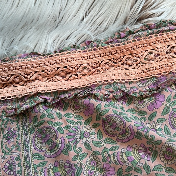 Eternal Sunshine Creations Boho Folk Floral Top Lace Crochet Detail Small - Picture 8 of 10